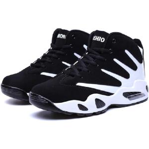 スニーカー ストリート トレーニング ミドルカット シューズ メンズ 背が高くなる シークレット 身長 (ホワイト 23.0 cm)の商品画像