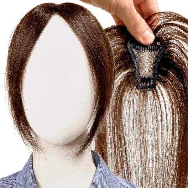 部分ウィッグ ヘアピース ポイントウィッグ 女性 レディース 人毛100% かつら(前髪未カット(ナ...