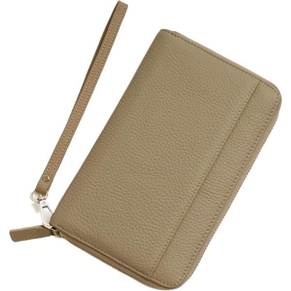 通帳ケース 本革 磁気防止 印鑑も入る 大容量 カード収納 スキミング防止 通帳入れ パスポート 家...