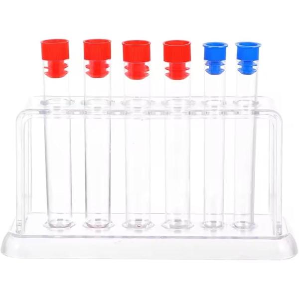 試験管 プラスチック 実験器具 化学 一輪挿し サンプル保存 (試験管立て)