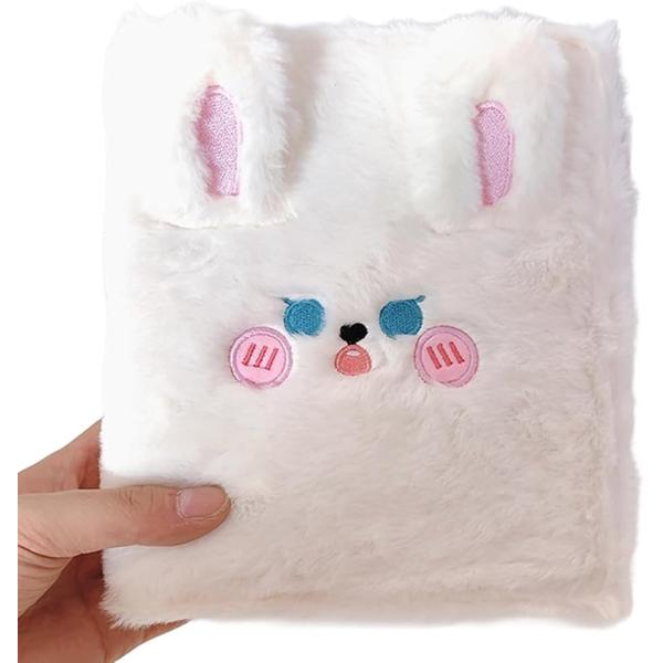 シール帳 動物デザイン バインダー カードブック 毛付き スケジュール帳 女の子 (multicol...