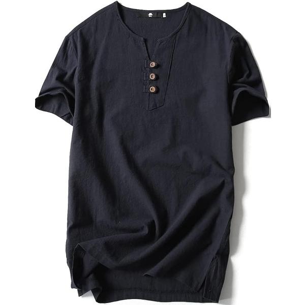 エンプティオ 半袖 ストリート シャツ フィトネス メンズ インナー 速乾 開襟 ポロシャツ 前開き...