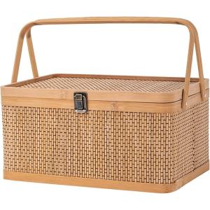 VINTAGE ヴィンテージ ラタン レザー バスケット トランク 本革 籐籠