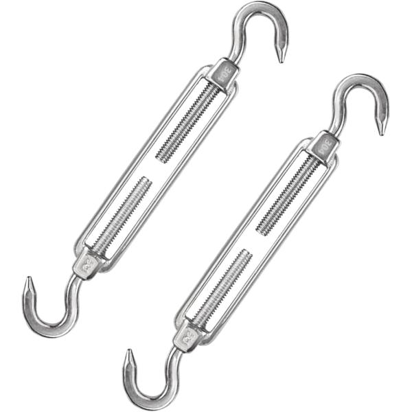 ドウシュウ 同舟 ターンバックル ステンレス M12 2個セット CC型 ワイヤーパーツ フック 固...