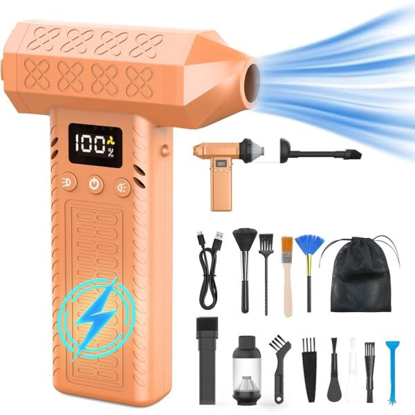 1台2役300000rpm電動エアダスター・15000paミニ掃除機・3段風量調整超強力 最大風速1...