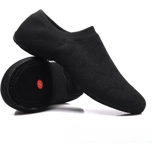 室内用 ジャズダンスシューズ レディース 通気性 スエードソール 軽量 静音 スリッポン 練習用 ズ...