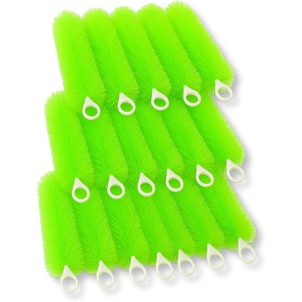 ロールフィルター フィルターブラシ 20本セット グリーン 水槽 濾過 ろ過 汚れ除去 吊り下げ 横...