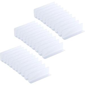 仕切り板 棚 L字 30個セット 商品 卓上 陳列 業務用 整理整頓 引き出し MDM (20x3x6cm)