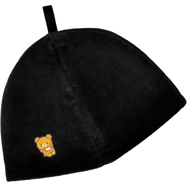 サウナリパブリック 今治タオル認定 サウナハット 日本製 大きい 深い 抗菌 防臭 毛玉防止 (チャ...