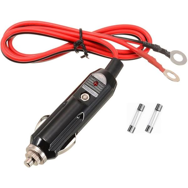 シガーライター シガーソケットから電源取り出す 延長ケーブル 12V 24V シガープラグ インバー...