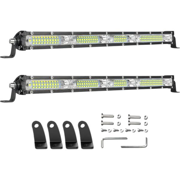 ワークライト 作業灯 LED バーライト デイライト 12V 24V 120W 13インチ(2個セッ...