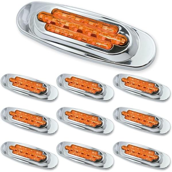 サイドマーカー LED 24v 12v トラック 車高灯 角マーカー マーカーランプ 高輝度 路肩灯...