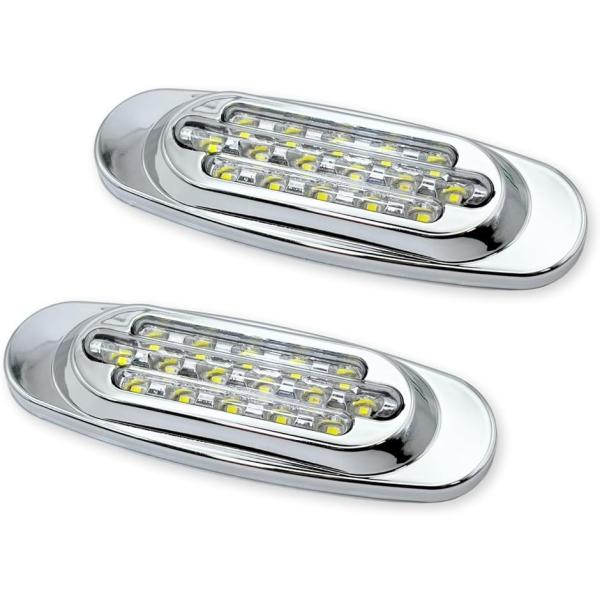 サイドマーカー LED 24v 12v トラック 車高灯 角マーカー マーカーランプ 高輝度 路肩灯...