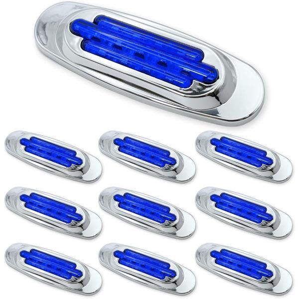 サイドマーカー LED 24v 12v トラック 車高灯 角マーカー マーカーランプ 高輝度 路肩灯...