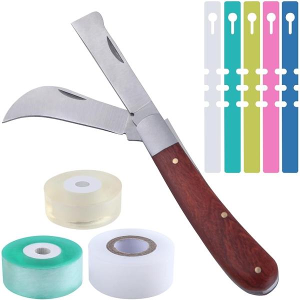 ダブルブレード剪定ナイフ 接木用ガーデニングナイフ 接ぎ木用ガーデニングナイフ 両刃剪定ナイフ 両刃...