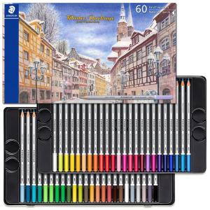STAEDTLER ステッドラー カラト アクェレル水彩色鉛筆 60色セット ウィンターパッケージ 125M60W22 ドイツ ニュルンベルクの風景のパッケージ