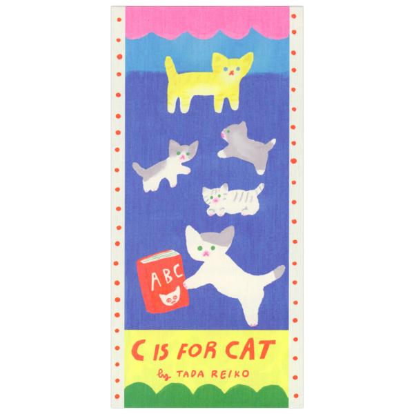 一筆箋 多田玲子 C IS FOR CAT 4柄20枚綴り 20-532 （30） 蛍光インク 美濃...