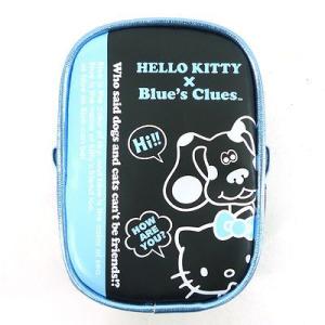 サンリオ キティ×ブルーズ（Hello Kitty×Blue's Clues） ポーチ（S） BL /KXB71002BL (1) 松尾繊維工業｜horiman