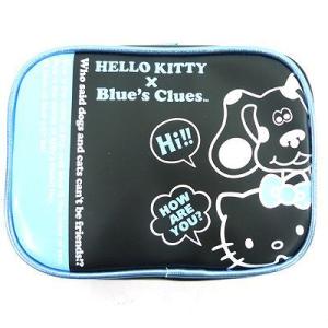 サンリオ キティ×ブルーズ（Hello Kitty×Blue's Clues） ポーチ（M） BL /KXB71200BL (2) 松尾繊維工業｜horiman