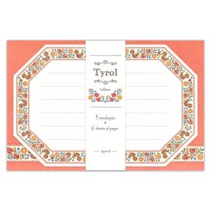 ミニレターセット 想い ピンク 1962308 （A-7） 便箋15枚 封筒5枚 ミニ