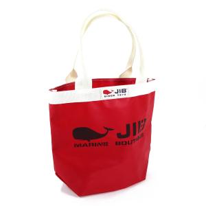 JIB バケツトートバッグ Sサイズ BKS ピンク×アイボリー ファスナー