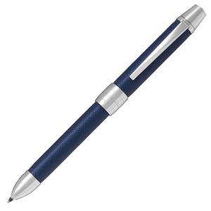 PILOT パイロット 多機能ペン 2+1（ツープラスワン）リッジ レザー 0.7mm（黒・赤）＋0.5mm（シャープ） ブルー BTHR-3SL-L 回転＆ノック式 名｜horiman