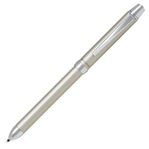 PILOT パイロット 多機能ペン 2+1（ツープラスワン）リッジ 0.7mm（黒・赤）＋0.5mm（シャープ） シャンパンゴールド BTHR-3SR-CGD 回転＆ノッ