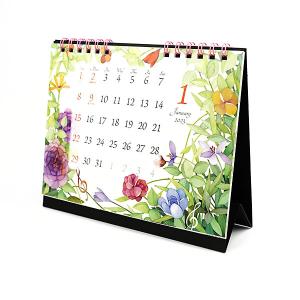 カレンダー 2023 卓上 Sサイズ CAL-112 卓上リング1ヵ月 モダンフラワー 令和5年 フロンティア