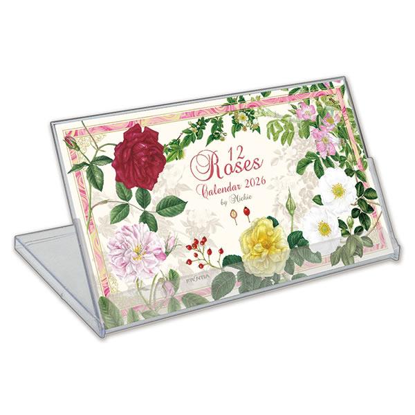 2026 カレンダー 卓上（プラケース入り） クラシックローズ by Michie 山田道恵 CAL...