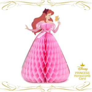 Disney ディズニー プリンセス ハニカム多目的カード アリエル HC-115564 リトルマーメイド おしゃれ かわいい グリーティングカード