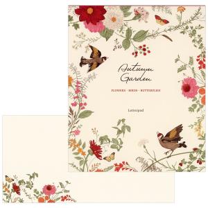 レターセット 秋柄 オータムガーデン PD-571/EV-571  便箋2柄18枚 封筒6枚 フロンティア FRONTIA