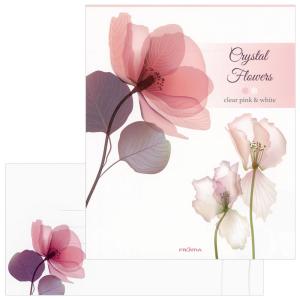 レターセット 夏柄 クリスタルフラワー ピンク PD-606/EV-606