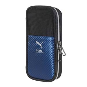 クツワ（KUTSUWA） PUMA ヘザーダブルペンケース ブルー PM568BL 前