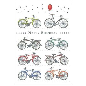 バースデーカード 自転車 QR3375 アームカンパニー 二つ折り誕生日 