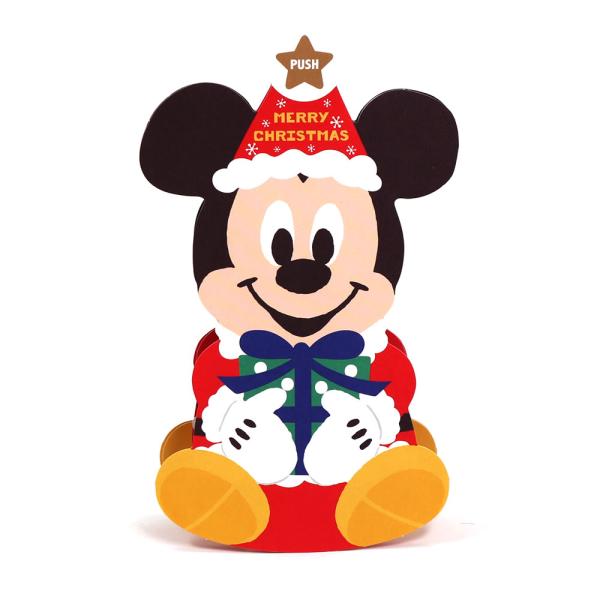 クリスマスカード 洋風 立体オルゴール XAO-828-035 (HX-11） ディズニー ミッキー...