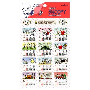 カレンダー 2022 シールタイプ スヌーピー スクエア YDC-790-806 (HC-34) ホールマーク