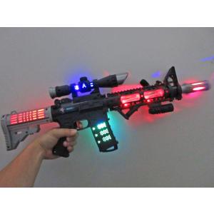 光るおもちゃ フラッシュ サウンドサバイバルマシンガン(12個入) : 堀