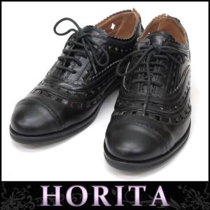 アライア ＡＬＡＩＡ 靴 オックスフォード ３７ レースアップ 黒革 パンチング(32457)｜horita78