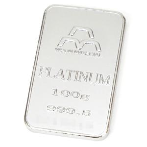 【新品】日本マテリアル 純プラチナ インゴット 100g プラチナバー Pt1000 ingot(39024)｜horita78