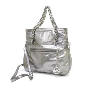 マイケルコース MICHAEL KORS ショルダーバッグ 2WAY シルバー 【中古】(46891)｜horita78