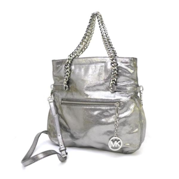 マイケルコース MICHAEL KORS ショルダーバッグ 2WAY シルバー 【中古】(46891...