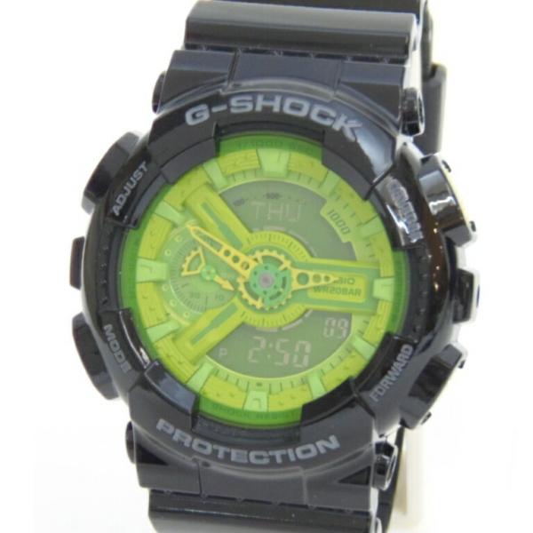 カシオ 腕時計 G-SHOCK GA-110B-1A3JF アップルグリーン盤 【中古】(53924...