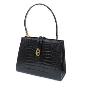 美品✨ モラビト MORABITO スカラ28 クロコダイル ハンドバッグ MORABITO モラビト ハンドルバッグ スカラ28 ダークブラウン・GP金具