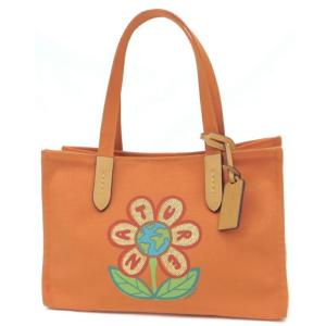 週末お値下げ　COACH オレンジ ブラウン　レザー トートバッグ コーチ COACH バック （オレンジ） -waja bazar - 海外ファッション