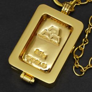 新品】日本マテリアル 純金インゴット 20g 選べるキーホルダー/キー