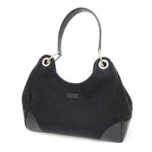 GUCCI（グッチ） ブラック 黒 グレー ゴールド金具 GGキャンバス