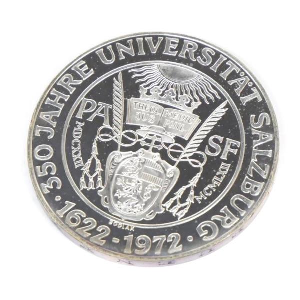 オーストリア 50シリング銀貨 1972年 ザルツブルク大学紋章 【中古】(64770)