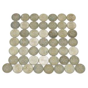 旧硬貨 記念硬貨 100円銀貨 50枚セット 稲穂 記念貨幣 【中古】(64792)