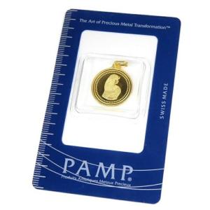 パンプ PAMP 純金クレオパトラ金貨 ペンダントトップ プラスチックケース入り コイン型インゴット(64829)｜horita78