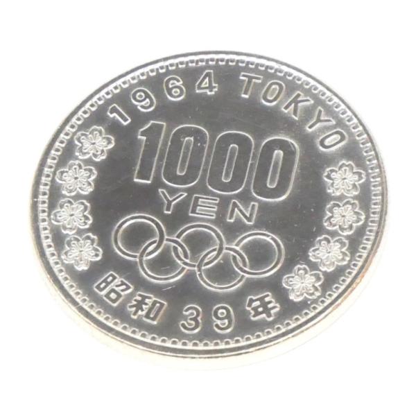 昭和39年 東京オリンピック 1000円銀貨 TOKYO 並品 記念貨幣 1964年 【中古】(65...